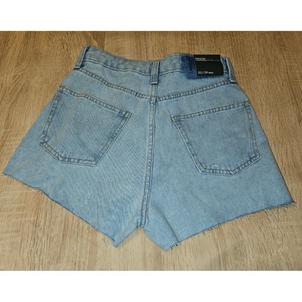 wild fable Light Blue Distressed Denim Jean Shorts - Picture 2 of 5